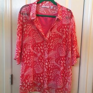 Coral color Issac Mizrahi set